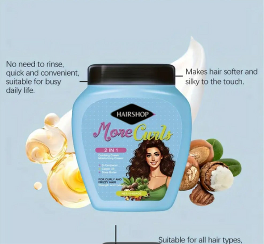 HairShop MoreCurls 2-in-1 Curl Defining & Moisturizing Cream – 114g