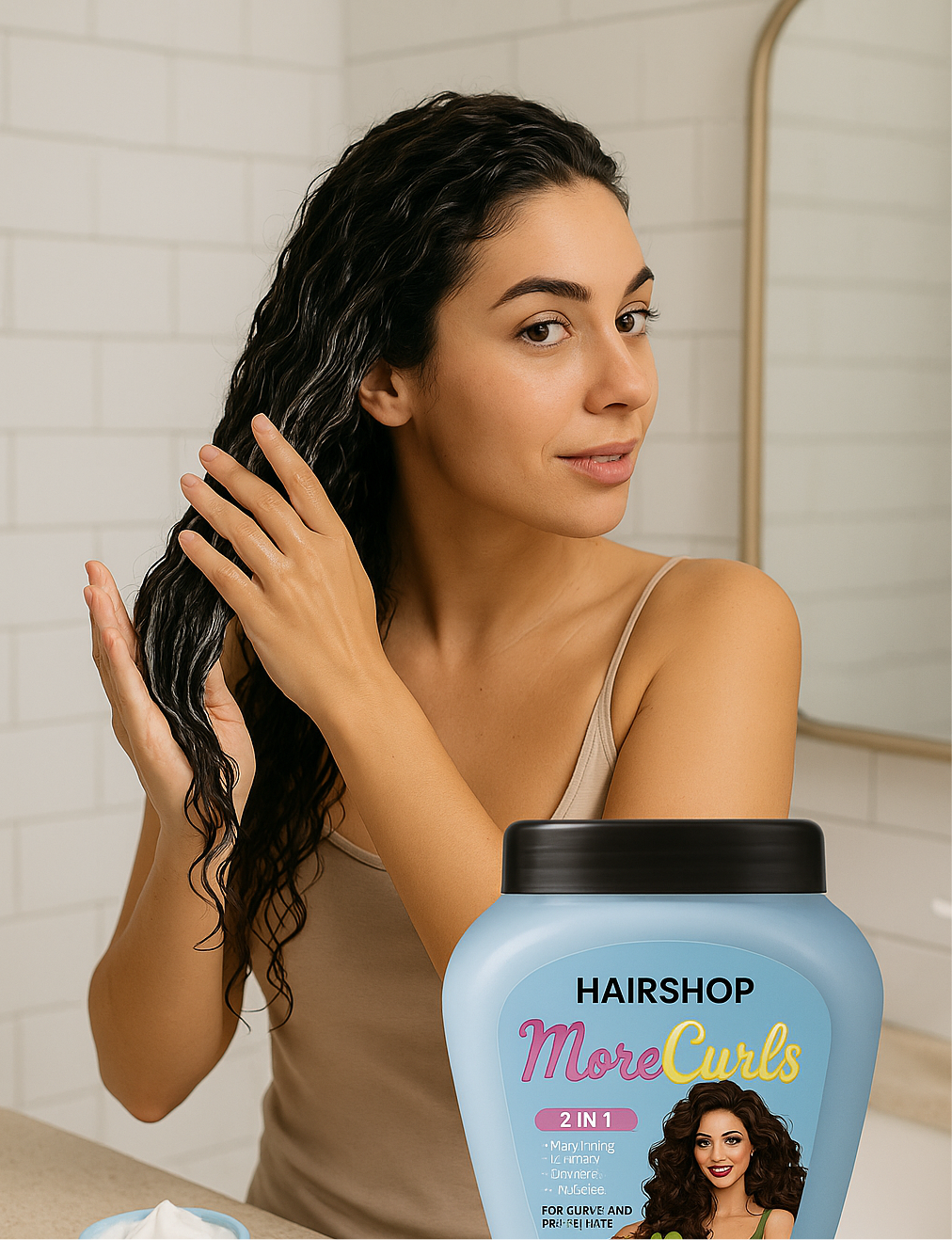 HairShop MoreCurls 2-in-1 Curl Defining & Moisturizing Cream – 114g